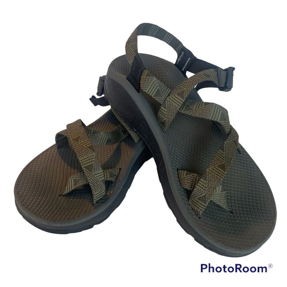 Chaco Mens Classic Grandeur Green Comfort Sandals Toe Loop Hiking Outdoor Sz 10